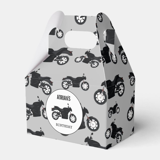 Ballotins Motif de moto Nom Customisé Anniversaire (Verso)