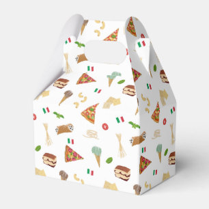 Ballotins Motif de nourriture italienne Pizza Pâtes Tiramisu