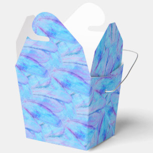 Ballotins Motif de pétale de fleur peint chic cerulean