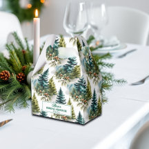 Motif de pin aquarelle Mariage d'hiver