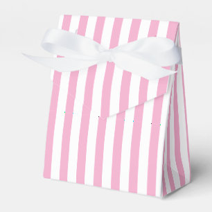 Ballotins Motif de rayure verticale rose et blanc