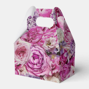 Ballotins Motif de Rose de Lavande rose blanc