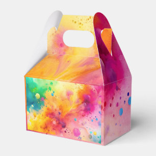 Ballotins Motif de taches d'aquarelle abstraite vibrant