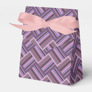 Ballotins Motif de tissage diagonale rayures mauve