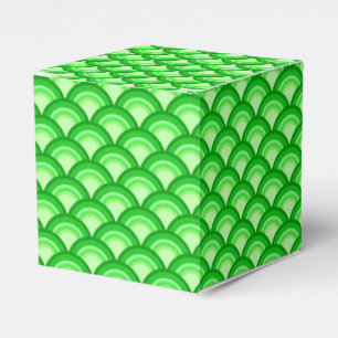 Ballotins Motif de vague Art Déco - vert jade
