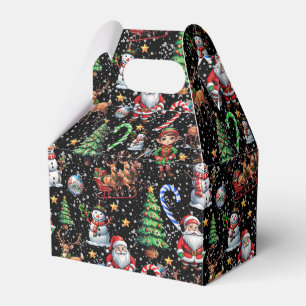 Ballotins Motif décoratif de Noël sur fond noir