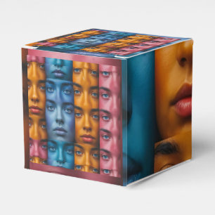 Ballotins Motif des faces colorées