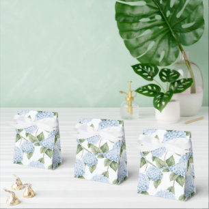 Ballotins Motif d'hortensia bleu aquarelle botanique florale