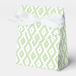 Ballotins Motif diamant vert pâle et blanc