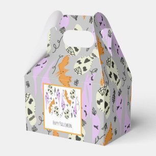 Ballotins Motif doodle crâne fantôme mignon Halloween Gris