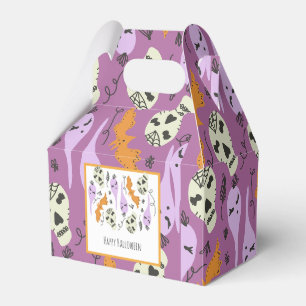 Ballotins Motif doodle crâne fantôme mignon Halloween Violet