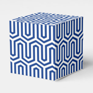 Ballotins Motif égyptien Déco - bleu cobalt et blanc