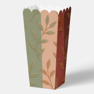 Ballotins Motif élégant de feuilles botaniques de tons terre