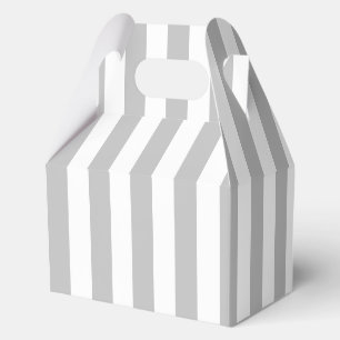Ballotins Motif élégant rayé gris et blanc