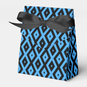 Ballotins Motif en diamant bleu ciel et noir