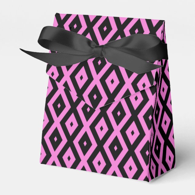 Ballotins Motif en diamant rose et noir (Verso)