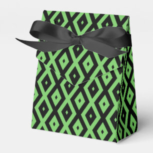Ballotins Motif en diamant vert citron et noir