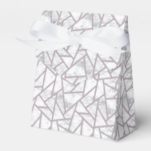 Ballotins Motif en mosaïque gris pâle