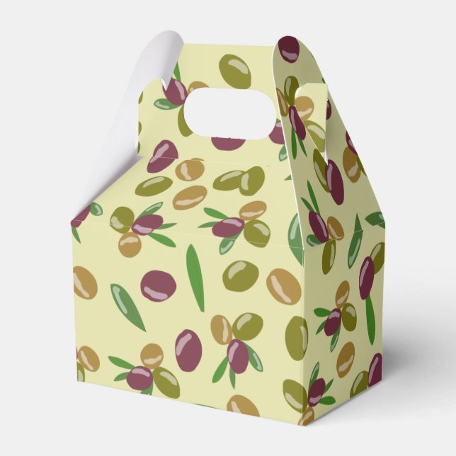 Ballotins Motif Feuille d'olive et d'olive rustique (Verso)