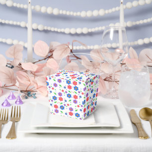 Ballotins Motif floral aquarelle vibrant Fleurs sauvages