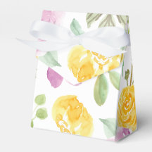 Motif floral de jardin à l'aquarelle