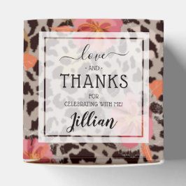 Ballotins Motif floral imprimé léopard