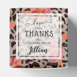 Ballotins Motif floral imprimé léopard