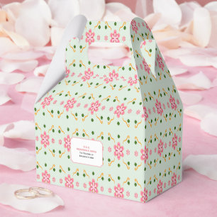 Ballotins Motif floral pastel mignon sans couture rose doux