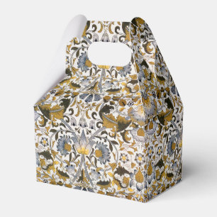 Ballotins Motif floral William Morris Lodden : bleu or