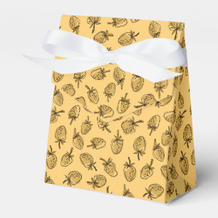 Ballotins motif fraise jaune