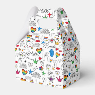 Ballotins Motif gay pride Doodle
