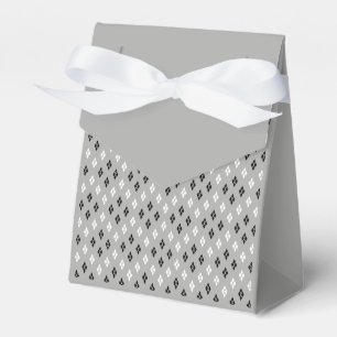 Ballotins motif géométrique fin gris noir et blanc