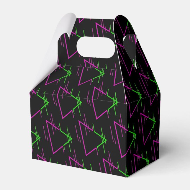 Ballotins Motif géométrique Retro Neon Gable (Verso)