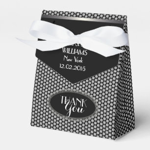 Ballotins Motif Hexagon Soirée de mariage noir blanc élégant