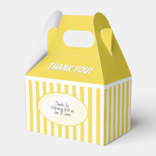 Ballotins Motif jaune/blanc de Merci de rayures