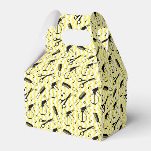 Ballotins Motif jaune d'outil de coiffeur