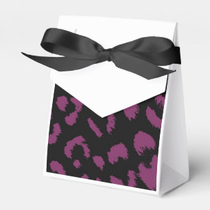 Ballotins Motif léopard noir et violet