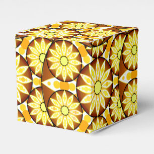 Ballotins Motif mandala, nuances de brun et d'or