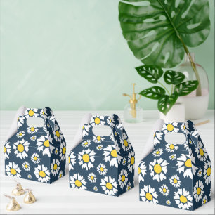 Ballotins Motif marguerrier, motif floral, marguerites blanc