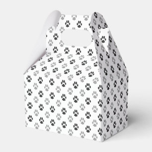 Ballotins Motif noir et blanc mignon d'empreintes de pattes
