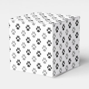 Ballotins Motif noir et blanc mignon d'empreintes de pattes
