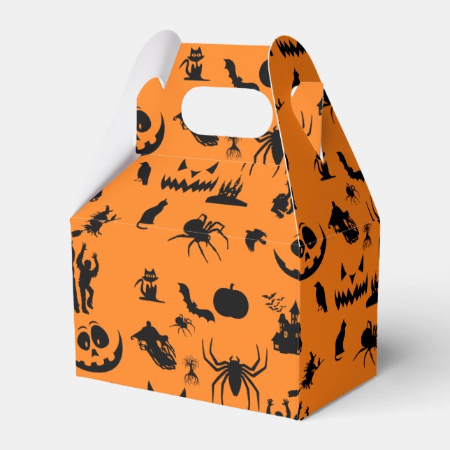 Ballotins Motif noir orange d'Halloween (Verso)
