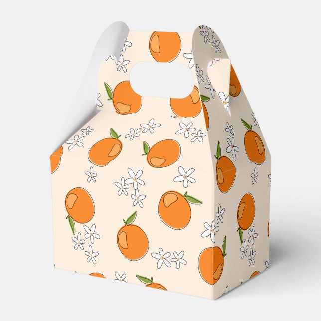 Ballotins Motif orange et fleur (Verso)
