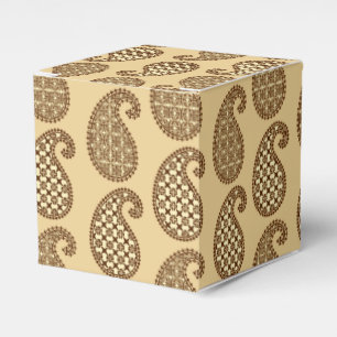 Ballotins Motif Paisley, bronzage, crème et chocolat
