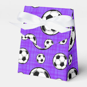 Ballotins Motif pourpre et blanc de ballon de football