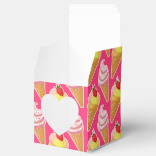 Ballotins Motif rose Kawaii avec crème glacée aux fraises
