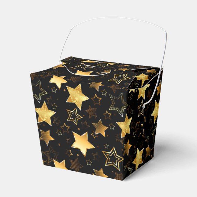 Ballotins Motif sans couture avec étoiles d'or (Verso)