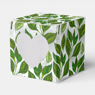 Ballotins Motif sans couture avec Feuilles de thé vert