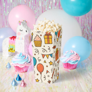 Ballotins Motif sans couture de fête d'anniversaire vibrant