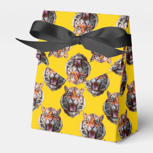Ballotins Motif tête de tigre jaune